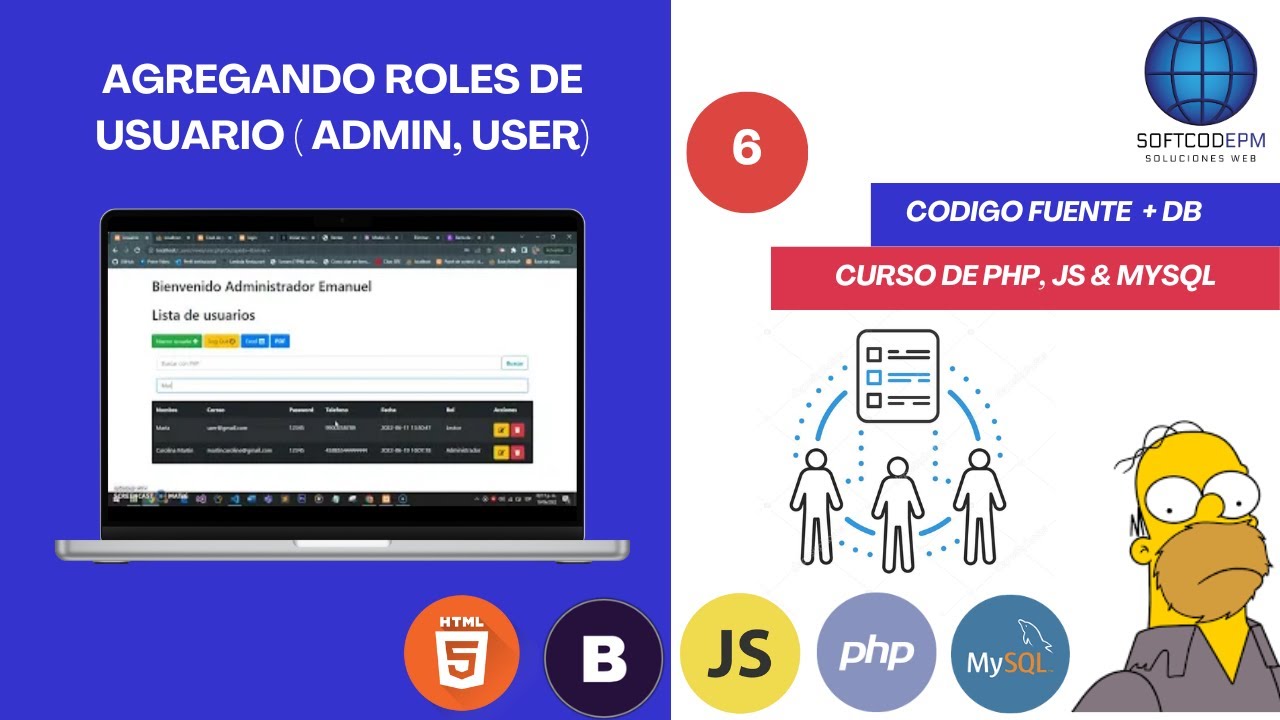 07. Sistema CRUD - Roles de usuarios (Administrador, Lector) - PHP & MYSQL