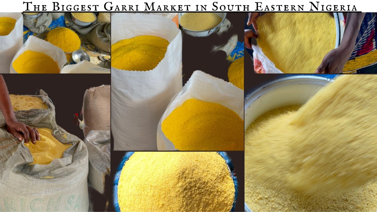 OKWOR-NGBO with the Best Garri in Nigeria | Nkwor Market Day