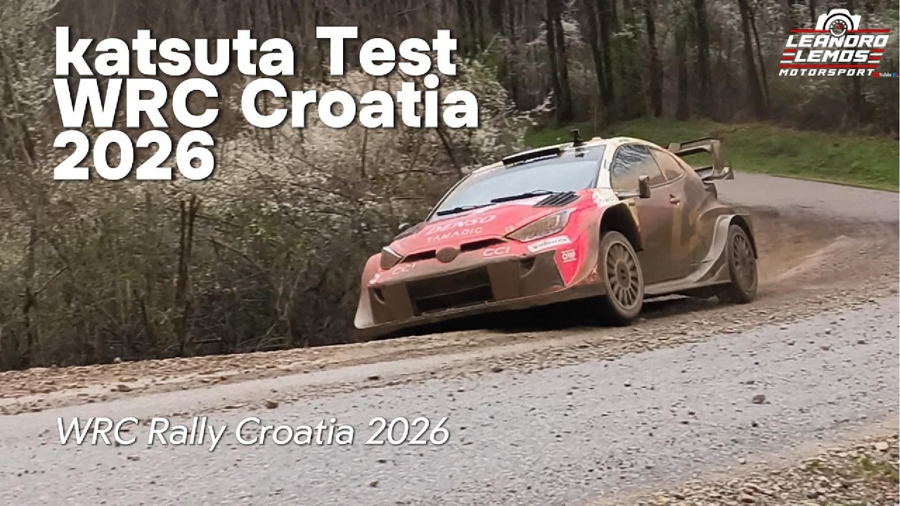 WRC Rally Croatia 2026 🇭🇷 Takamoto Katsuta Testing Toyota Yaris GR Rally1 