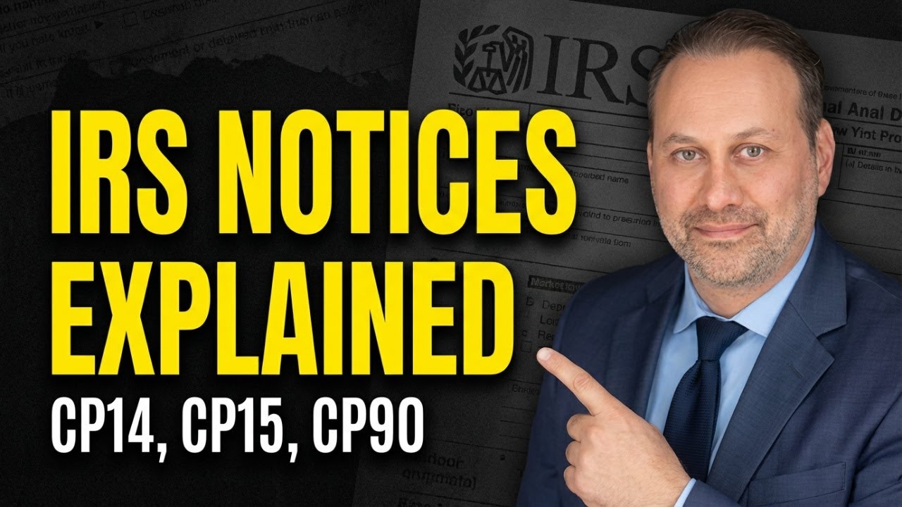 IRS Notice Got You Stressed? Learn What CP14, CP15, CP90 Actually Are