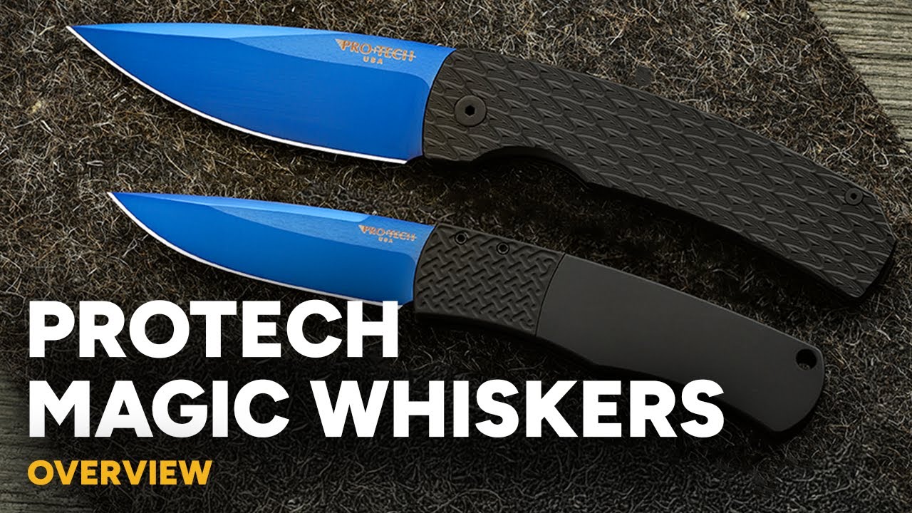 Protech Magic Whiskers - BR-1 & Magic 2 Hidden Opening Automatic Knives - Overview