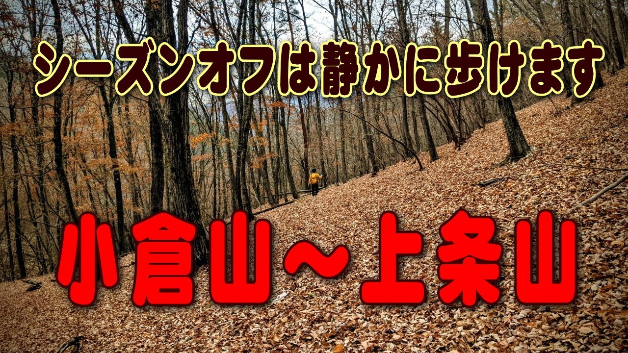 【山梨】小倉山～上条山　2025.12.3