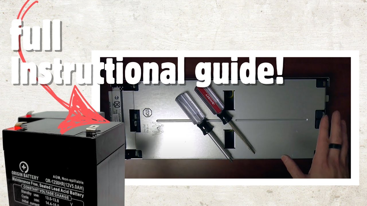 APC RBC43 Battery Installation