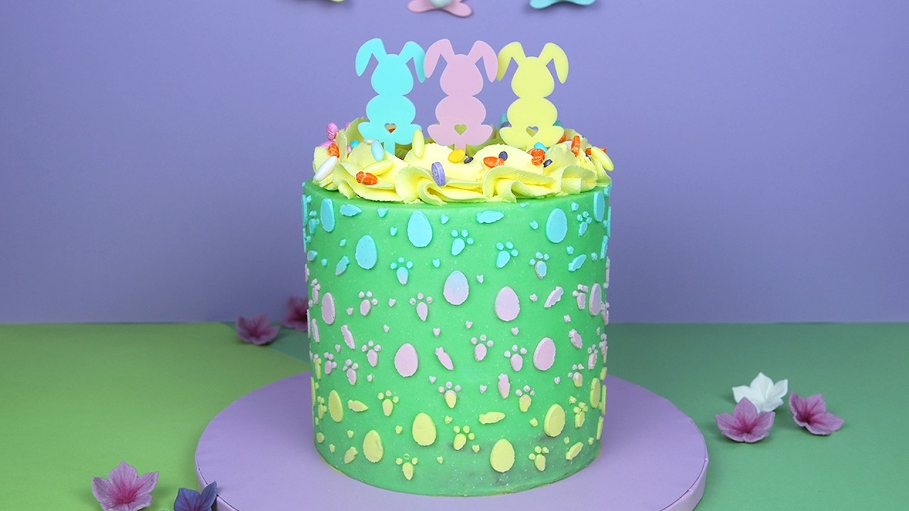 Bolo Coelhos Divertidos 🌸🐰