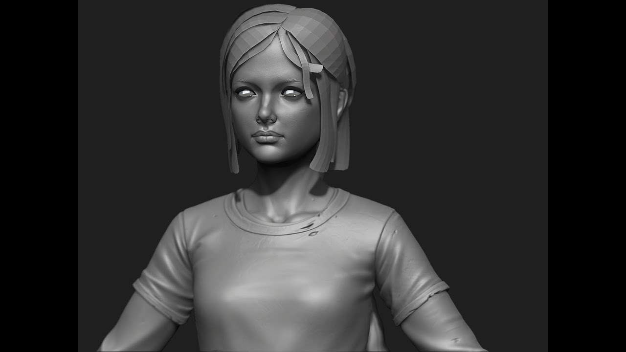 Ellie, The last of us, zbrush pipeline overview
