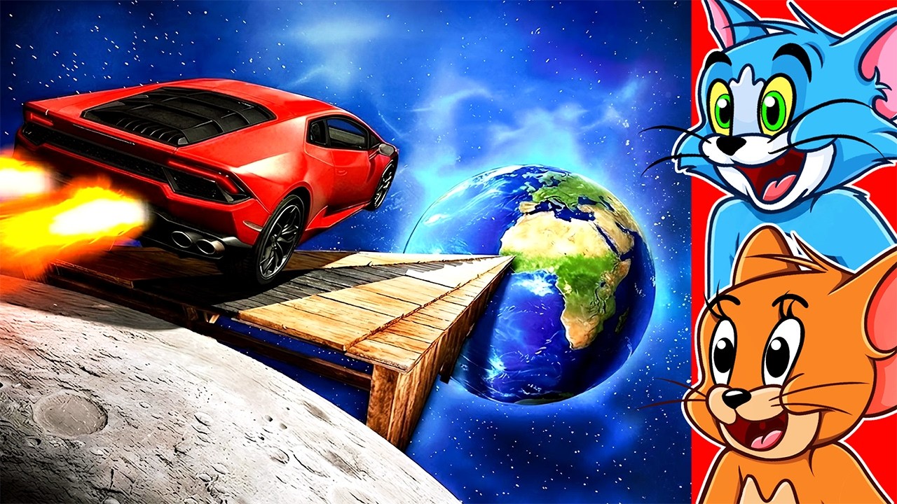 CARS VS 1000000 FEET JUMPS!!!