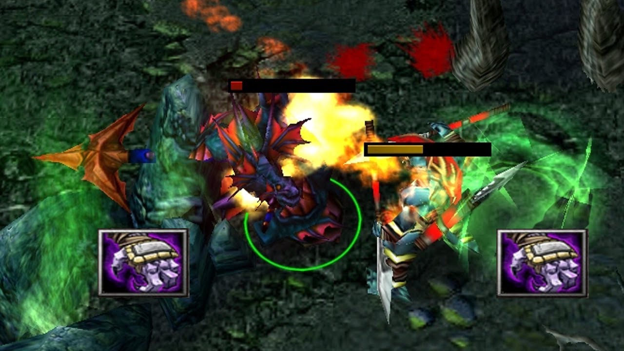 DOTA SLARDAR vs. HUSKAR: INTENSE CLASH (EPIC DAMAGE UNLEASHED)