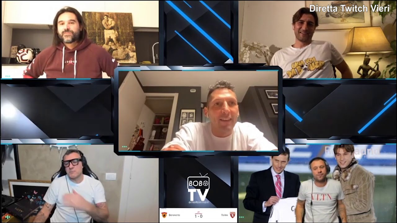 Materazzi e Cassano show alla Bobo Tv: 
