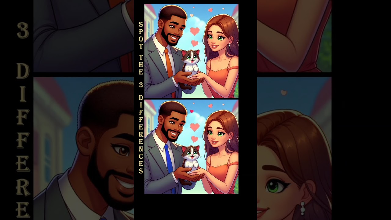 Puzzle for seniors: Find the difference! #puzzlechallenge #love