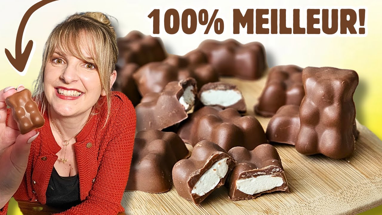 🧸 Oursons Guimauve Maison – Meilleurs Que Ceux du Commerce ! 🫠 (Recette Facile & Ultra Gourmande 🍫)