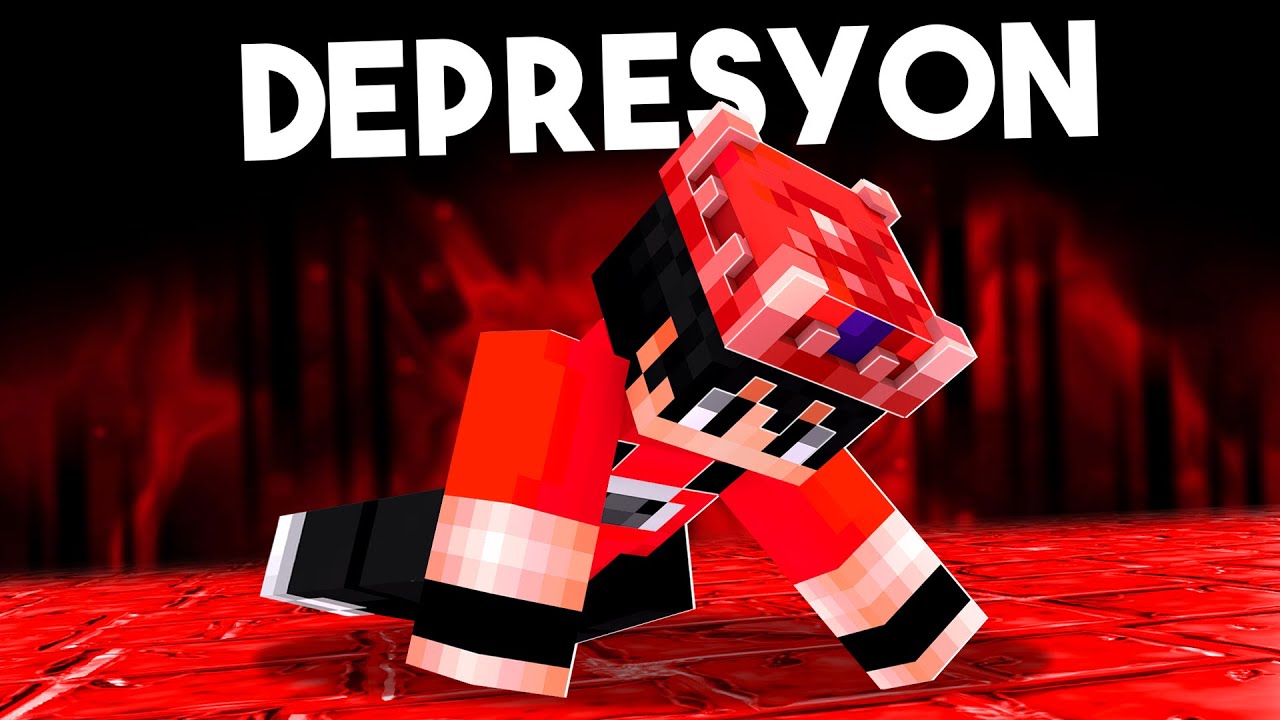 Minecraft'ta DEPRESYON Moduyla Hayatta Kaldım!