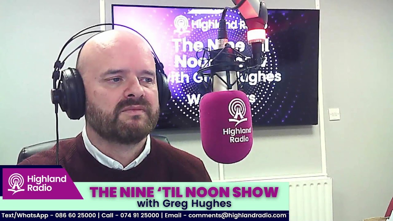 Good moring! It's Tuesday's Nine til Noon Show with Greg Hughes!