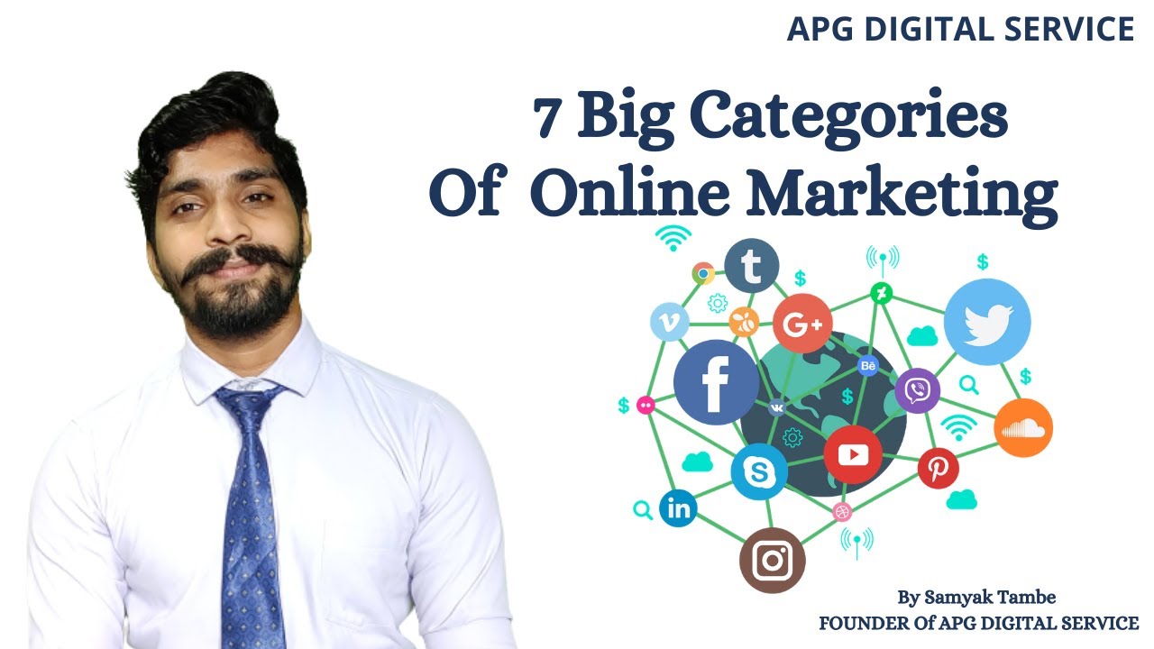 7 Big Categories Of Online Marketing || APG Digital Service || Samyak Tambe