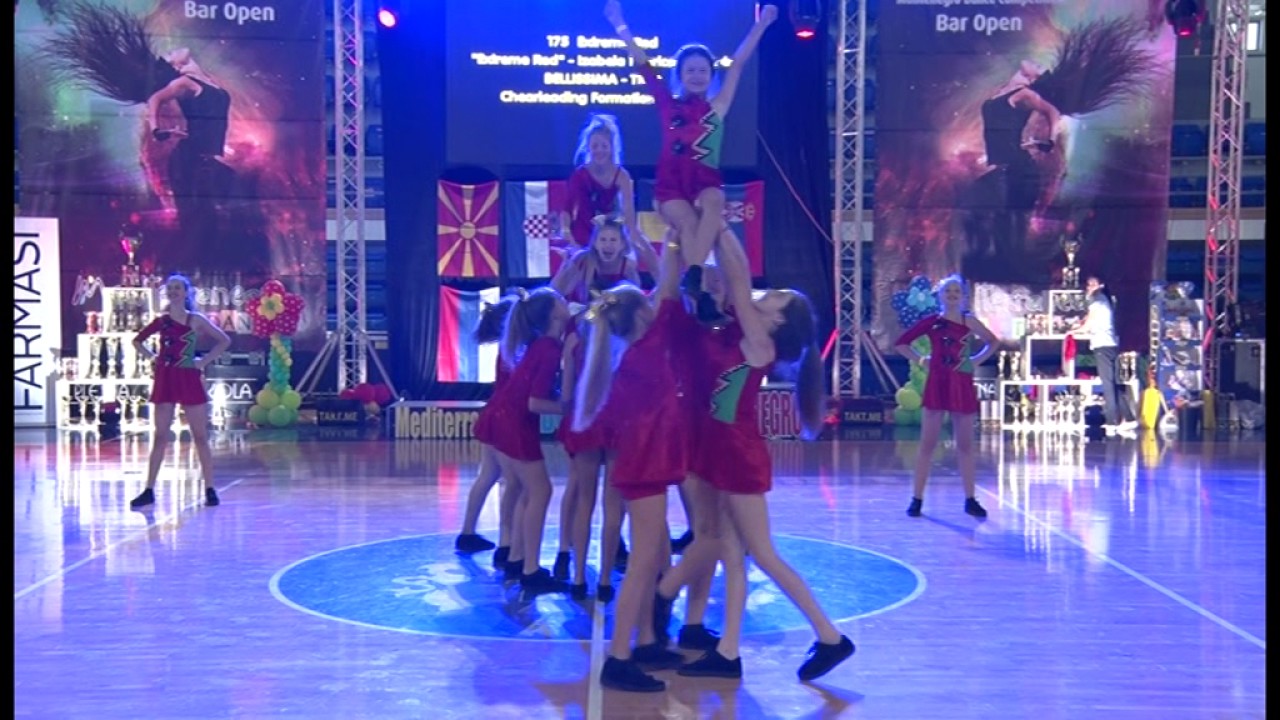 Extreme Red cheerleading Bellissima Montenegro