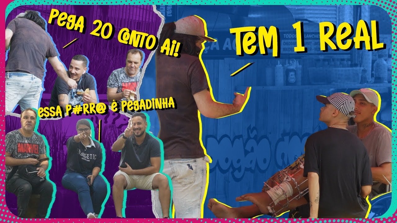 PEGADINHA MENDIGO OSTENTACAO - C&Ecirc; TEM 1 REAL??