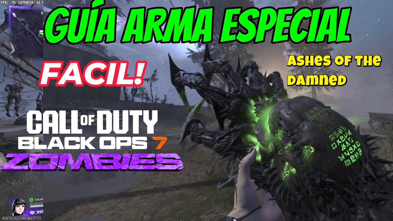 Gu&iacute;a FACIL de Guantelete de Necrofluido Nueva Arma Especial BO7 Zombies Ashes of the damned