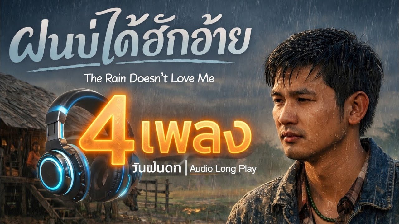 ฝนบ่ได้ฮักอ้ายThe Rain Doesn’t Love Me |4เพลง ในวันฝนตก Audio Long Play 