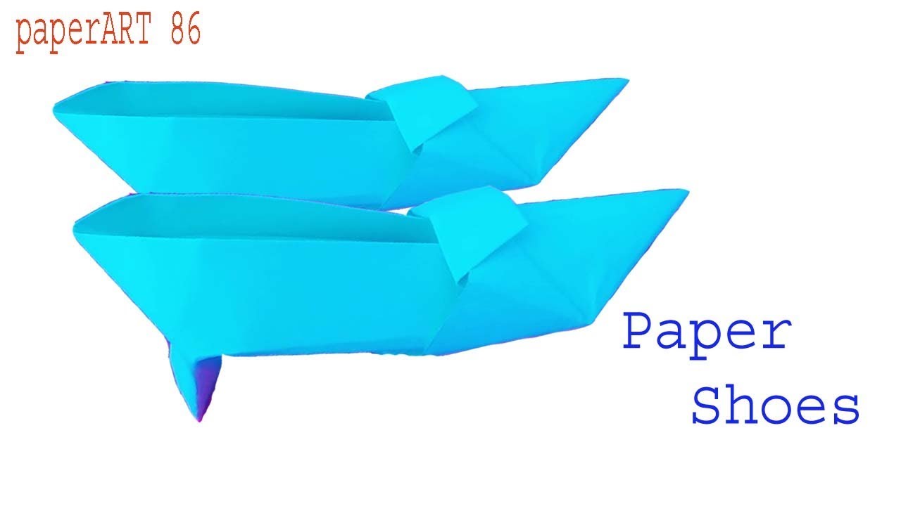 How to make paper shoes || paper shoes || origami paper