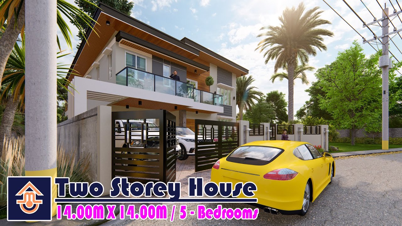 TWO STOREY - THE EXECUTIVE HOUSE 14x14 METERS W/ 5-BEDROOMS
