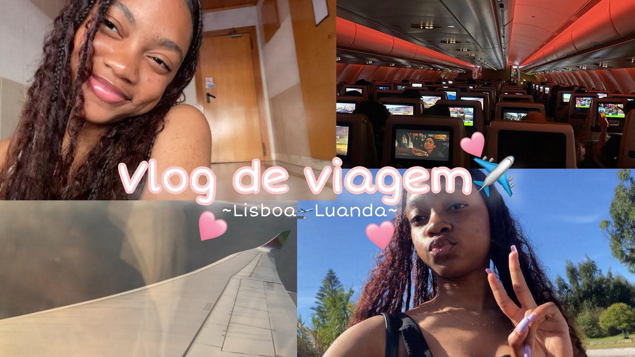 Vlog de Viagem✈️(Lisboa~Luanda)✨||Amélia Gomes.