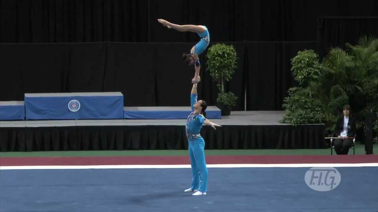 Sports Acro WC 2012 (USA) - Russia, Mixed Pair - Gurgenidze, Okulova