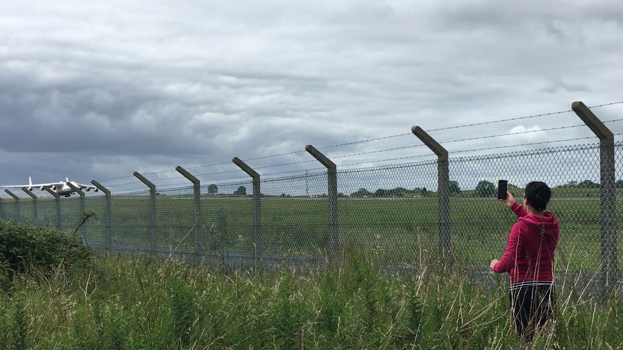 Antonov AN-225 landing at Shannon Airport 2020