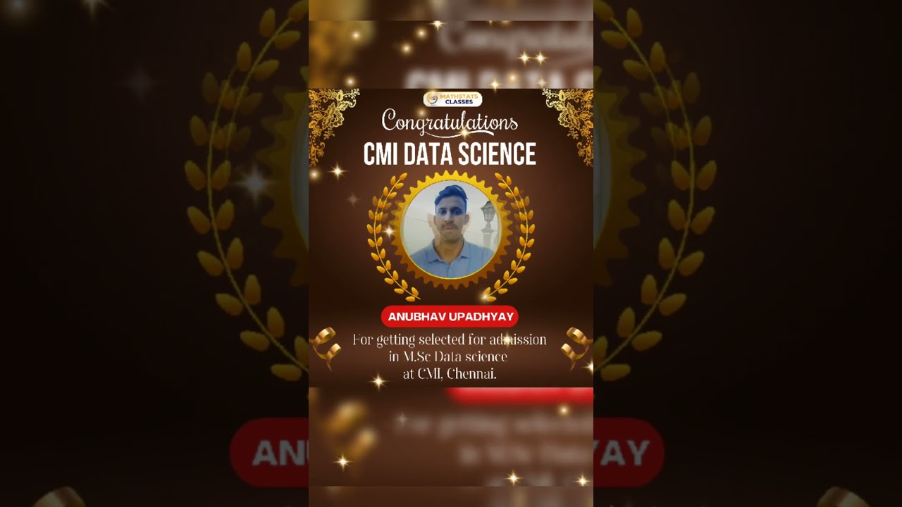 CMI M.Sc Data Science Results | Mathstats Classes Students at CMI 