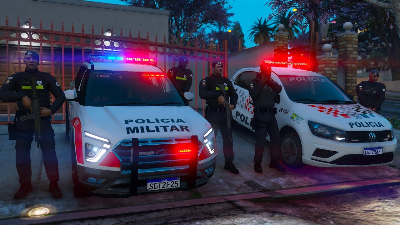 ABORDAGEM NOTURNA | ROUBO A RESIDÊNCIA | PMESP | GTA 5 POLICIAL