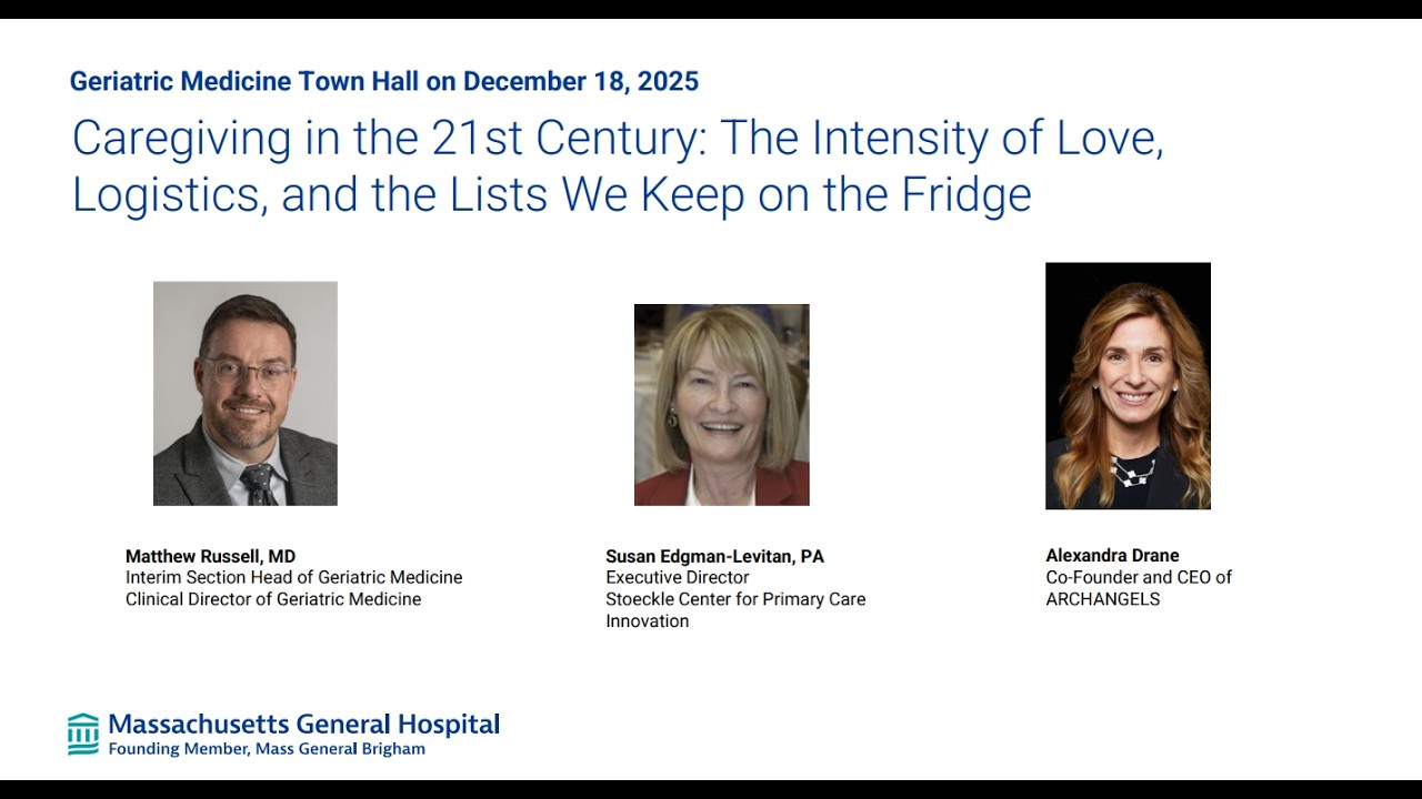 Geriatric Medicine Town Hall December 18, 2025