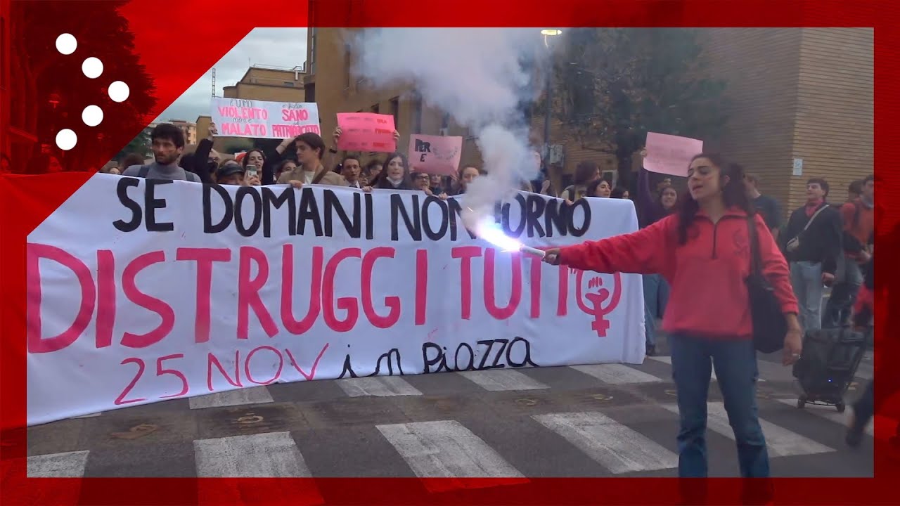 Giulia Cecchettin, il corteo all'Università Sapienza di Roma per ricordare la ragazza uccisa dall'ex