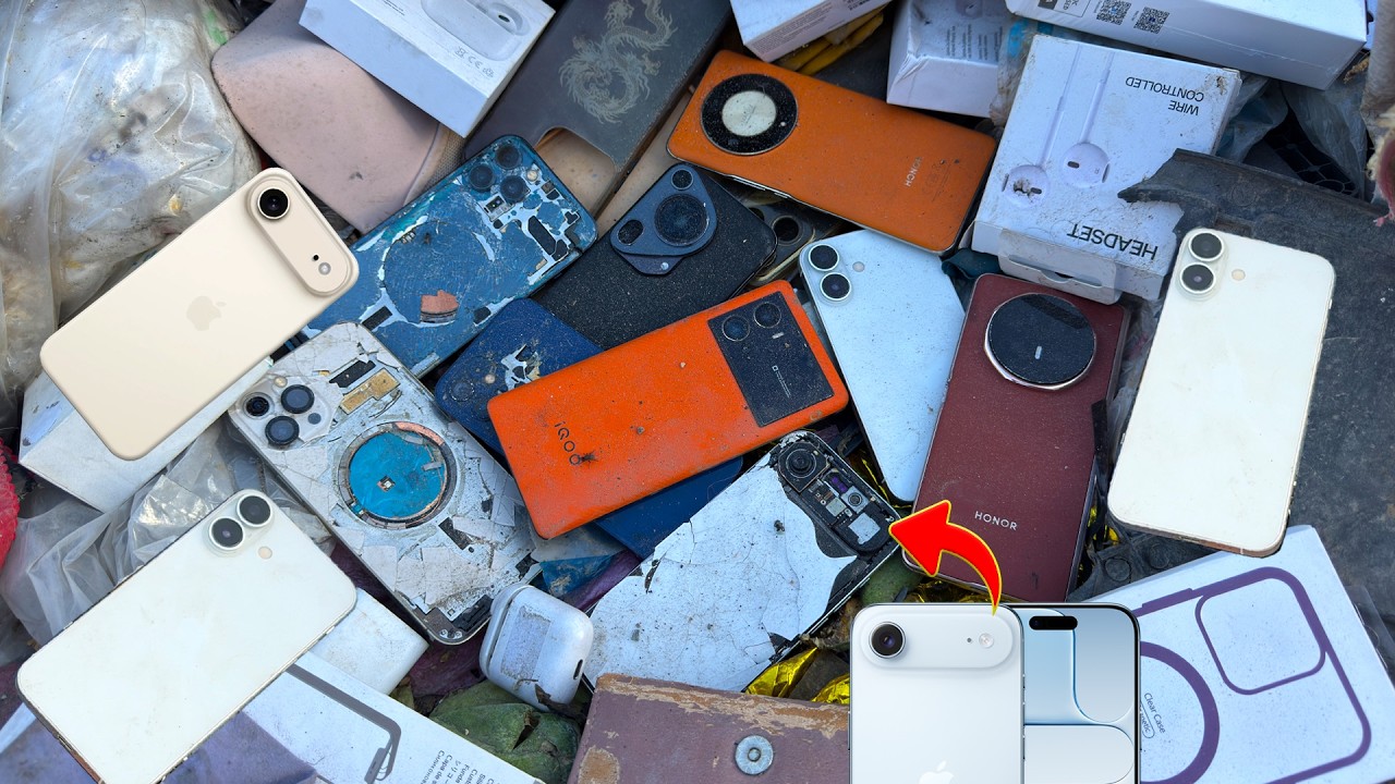 😲Great Lucky 🤑! Found iPhone 17_17 Air_Huawei Pura 70 & More ! Restoration Phone iQOO 9 Pro Cracked