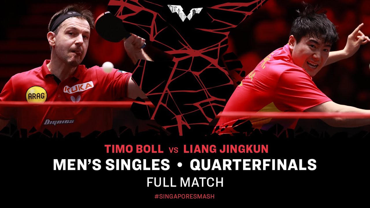 FULL MATCH | LIANG Jingkun vs Timo BOLL | MS QF | #SingaporeSmash 2024
