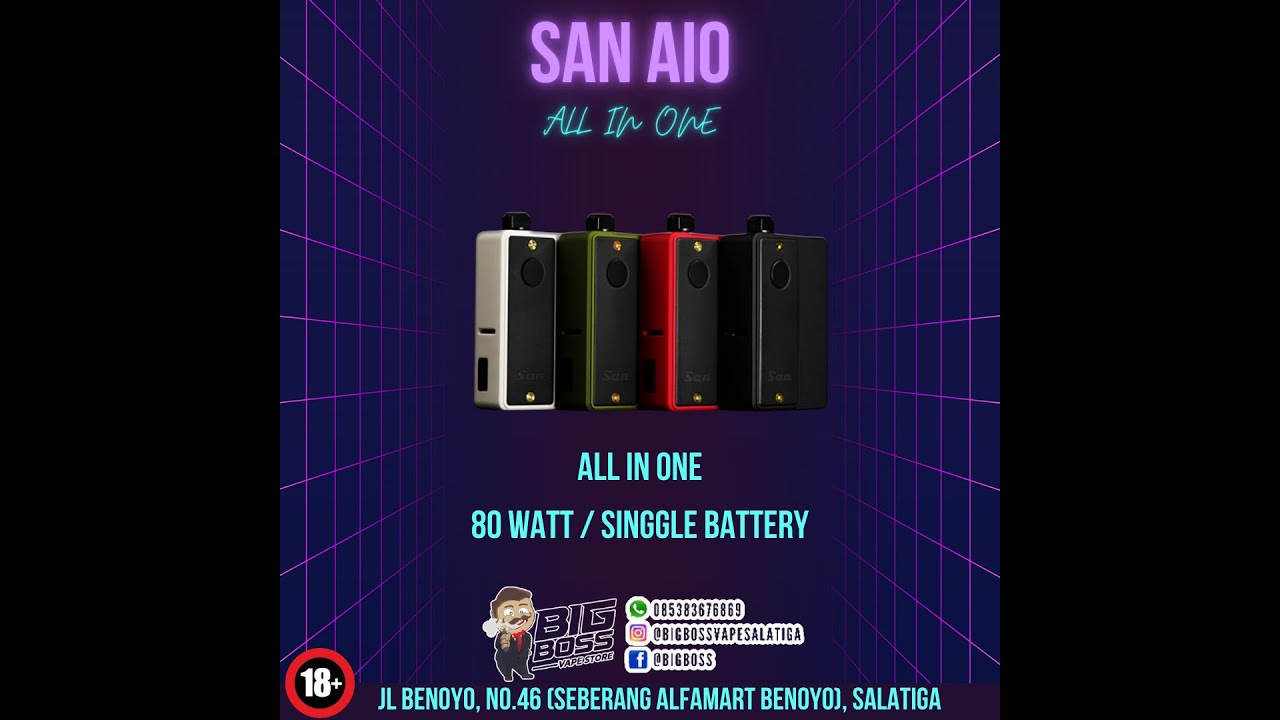 UNBOXING!!!!!    SAN AIO BY GEROBAK VAPOR X VAPERZ CLOUD