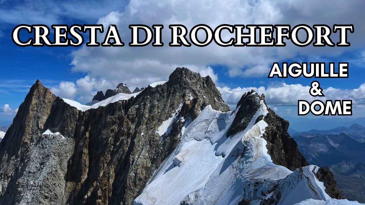 Aiguille - 4001 mt e Dome de Rochefort - 4015 mt - Cresta di Rochefort (Monte Bianco) 4K