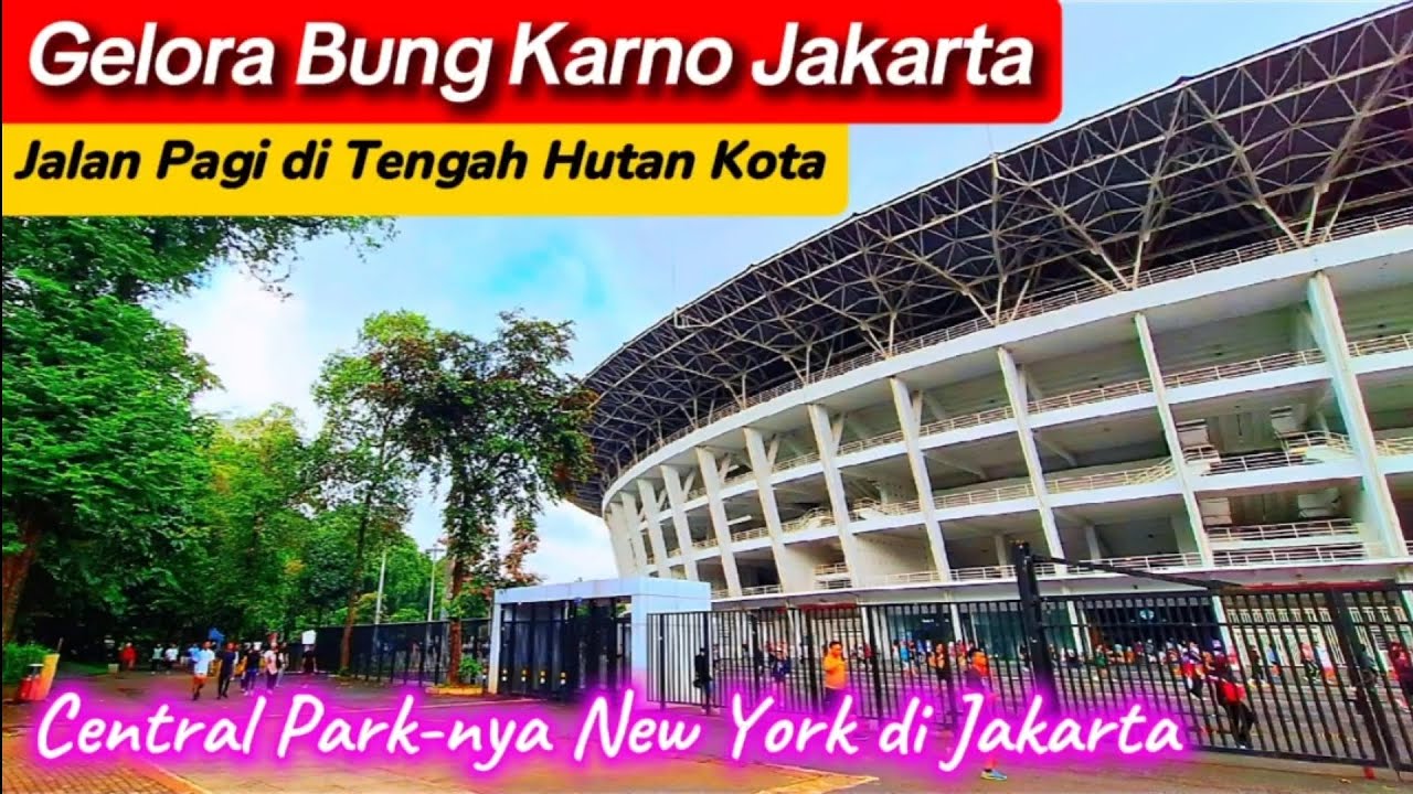 Jalan Pagi di GBK Gelora Bung Karno Jakarta Senayan