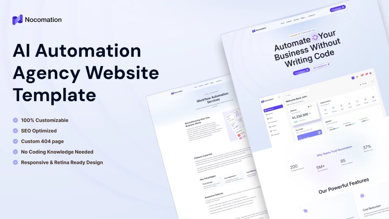 How to Create an Automation SaaS Agency Website Using the Nocomation Webflow Template