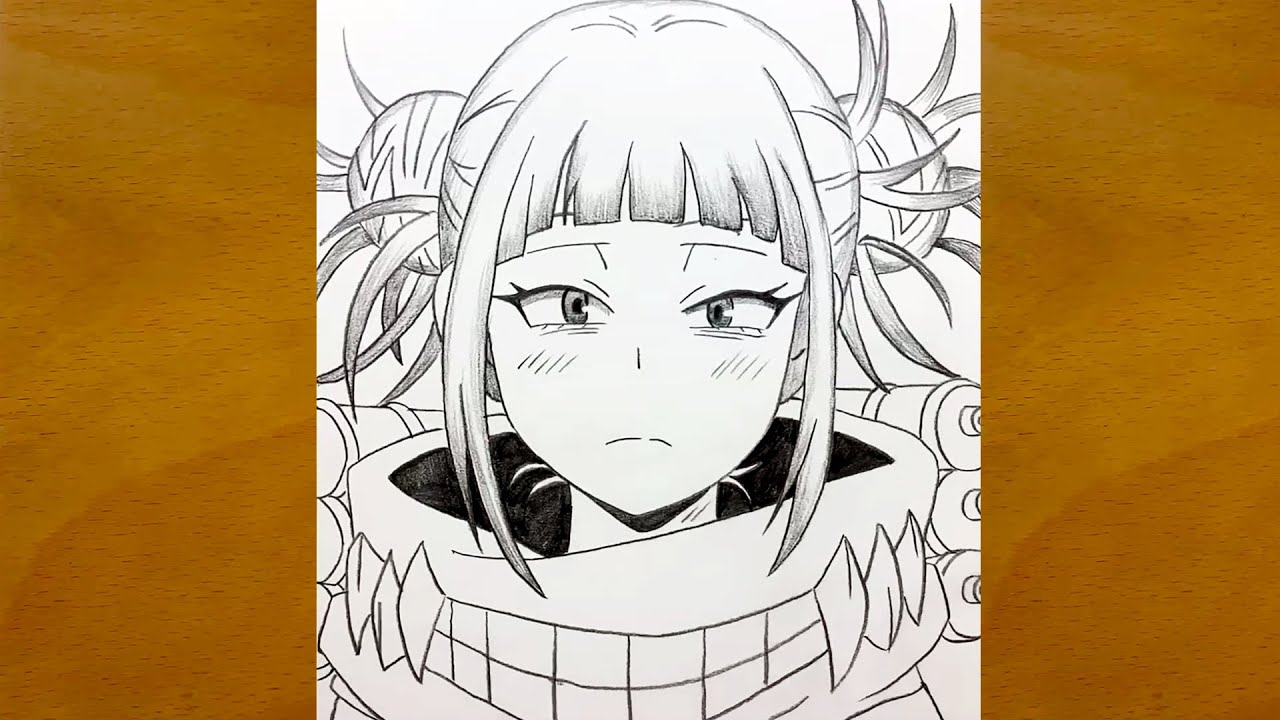 How to Draw Himiko Toga from My Hero Academia | Step-by-Step Sketch