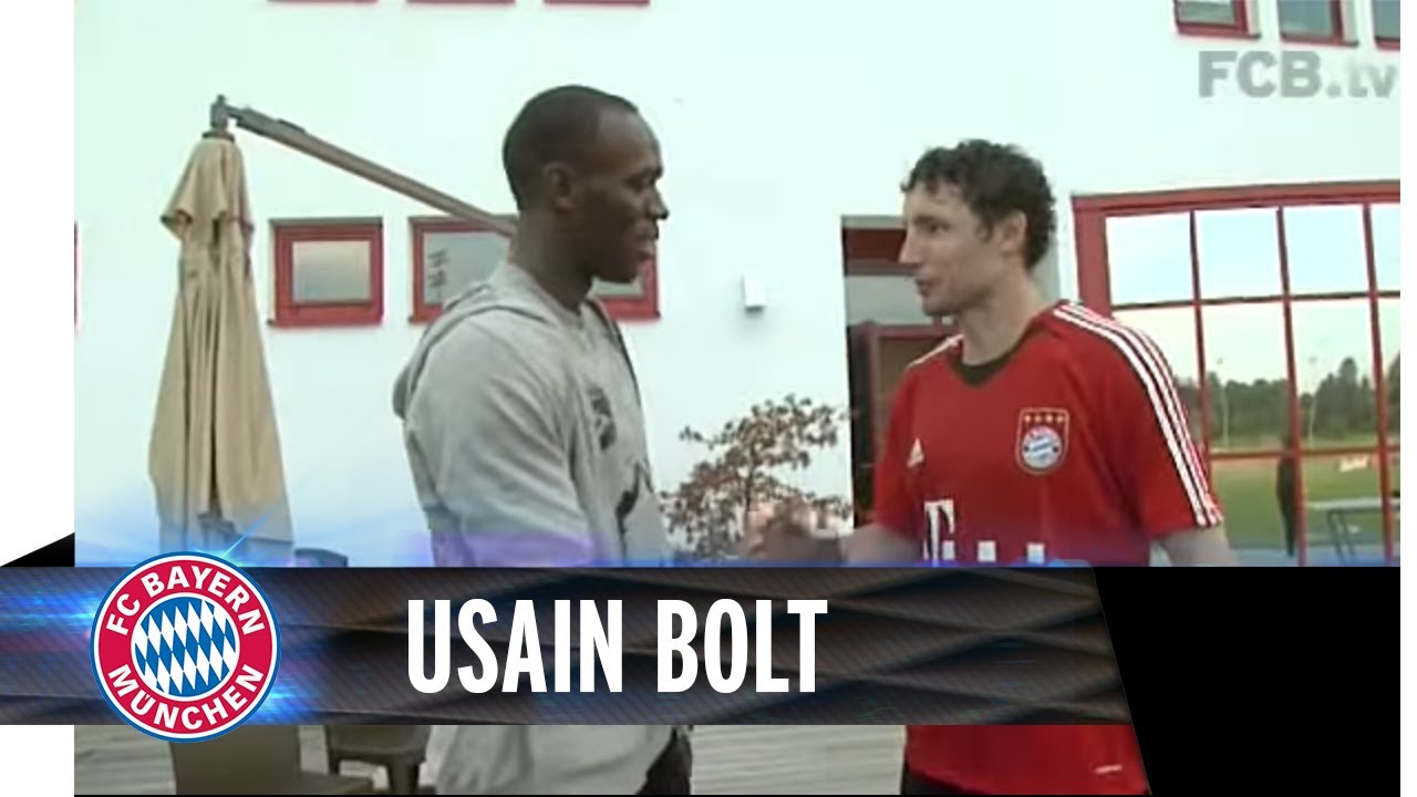 Sprint-Star Usain Bolt zu Gast beim FC Bayern