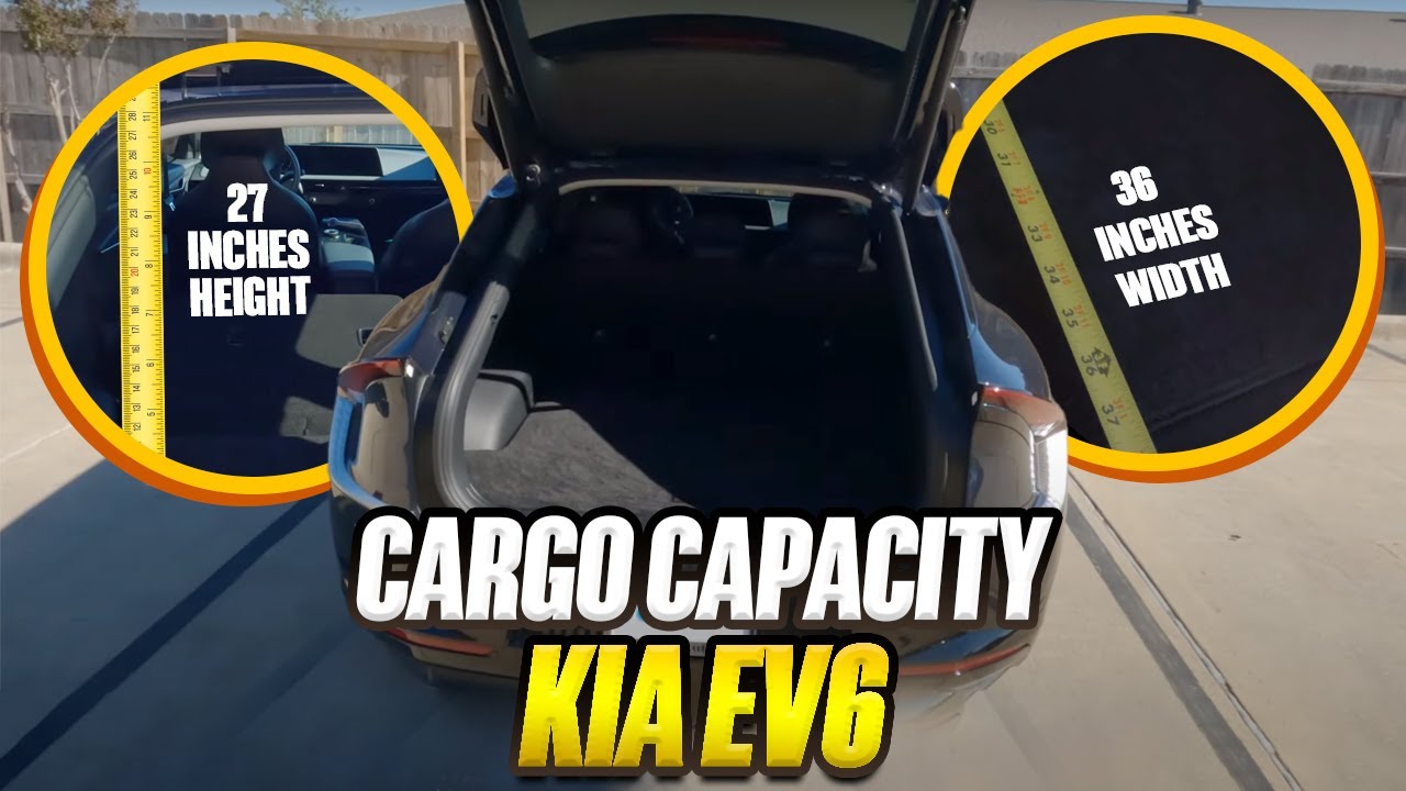 2022/2023 Kia EV6 - True Cargo Capacity Given In Inches