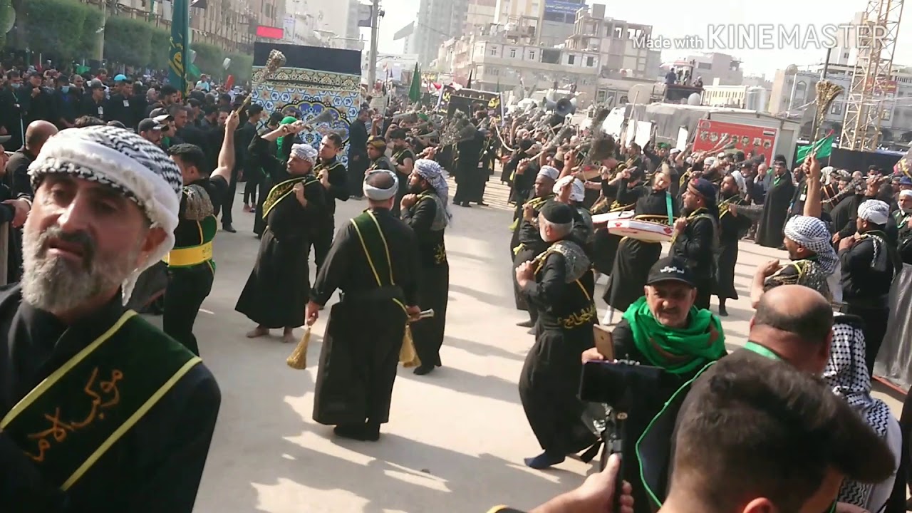موكب الإمام باب الحوائج أهالي البصرة أربعين 2019