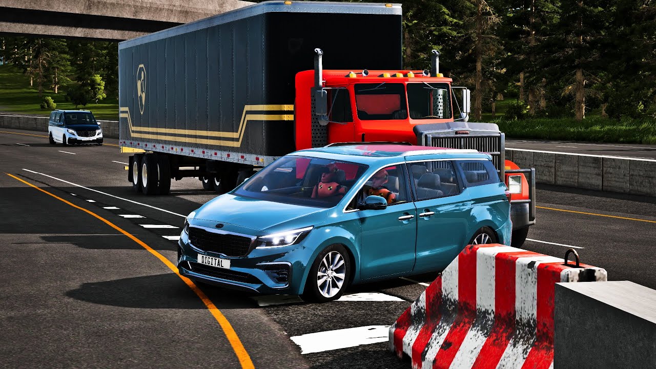 BeamNG Drive - Dangerous Driving and Car Crashes #3