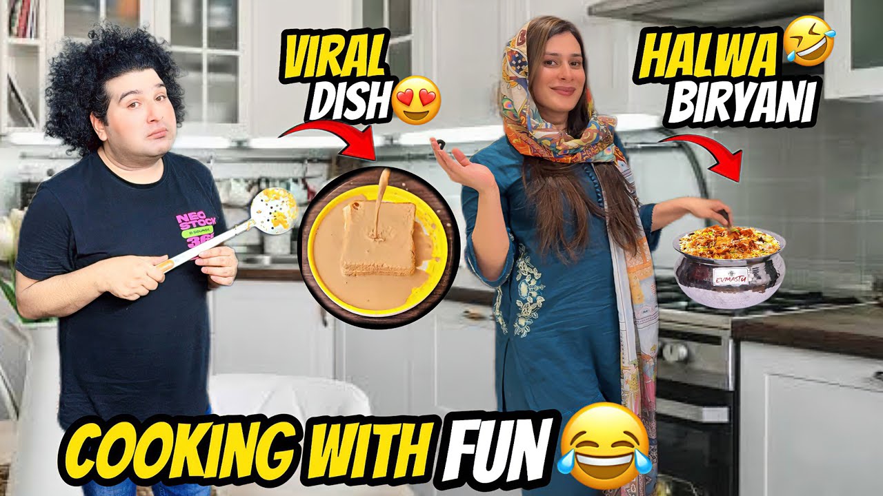 Gulfam Ny Bnai Halwa Biryani😂| Dubai Viral Dish Try Ki😍| Maya Khan Vlogs🥰