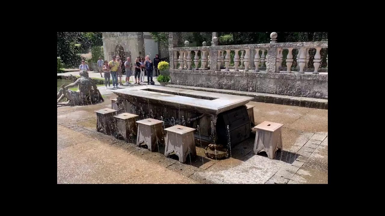 Die Wasserspiele von Schloss Hellbrunn - Trick fountains of Hellbrunn