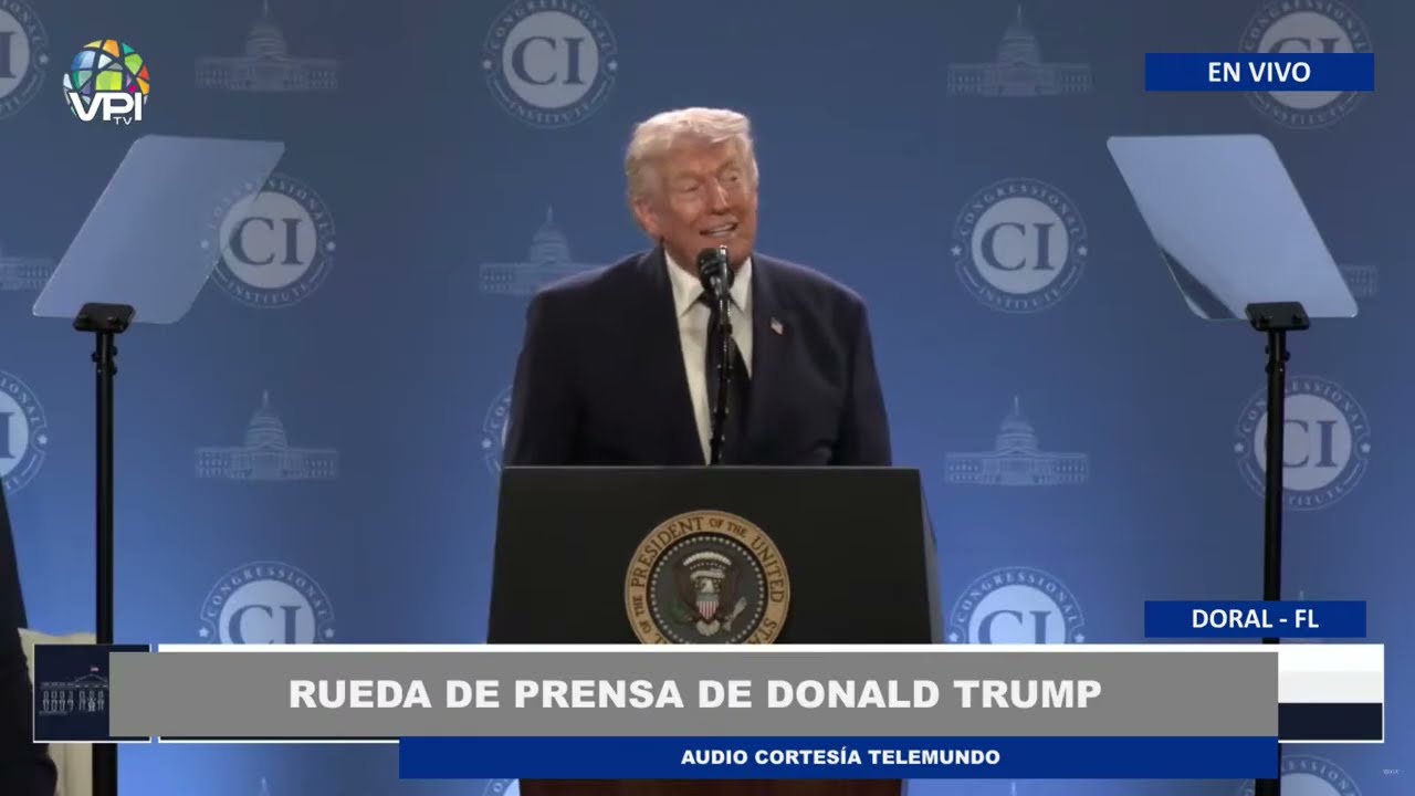 Rueda de prensa de Trump desde Doral - En Vivo | 9Mar