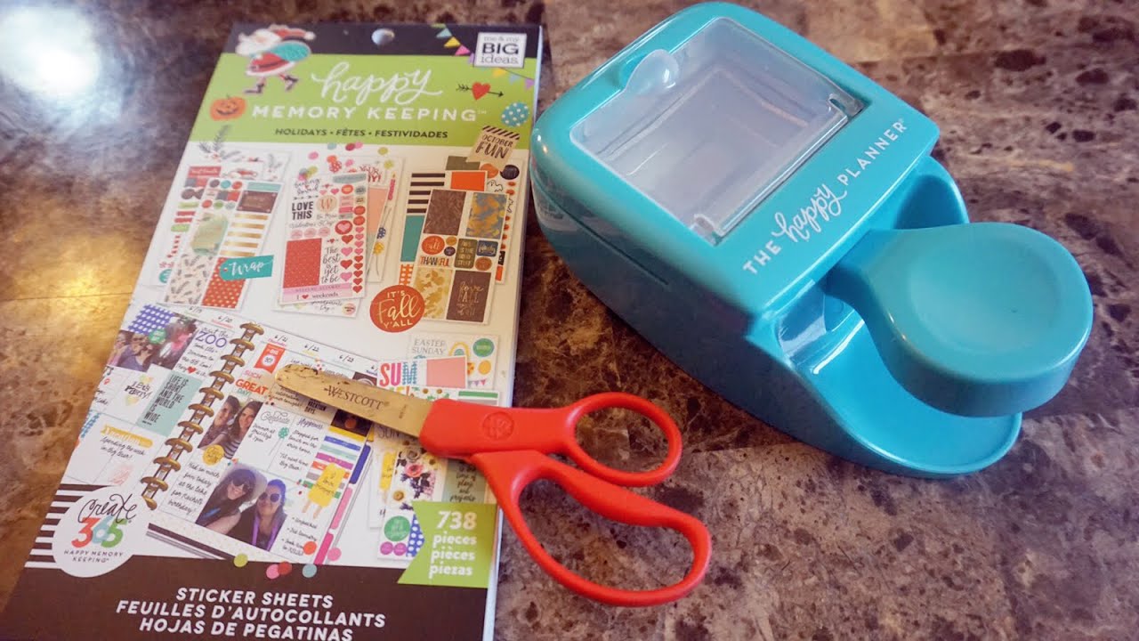 MAMBI CLASSIC WEEKLY BOX PUNCH | HOW TO CREATE A CLASSIC HAPPY PLANNER BOX FROM A BIG STICKER