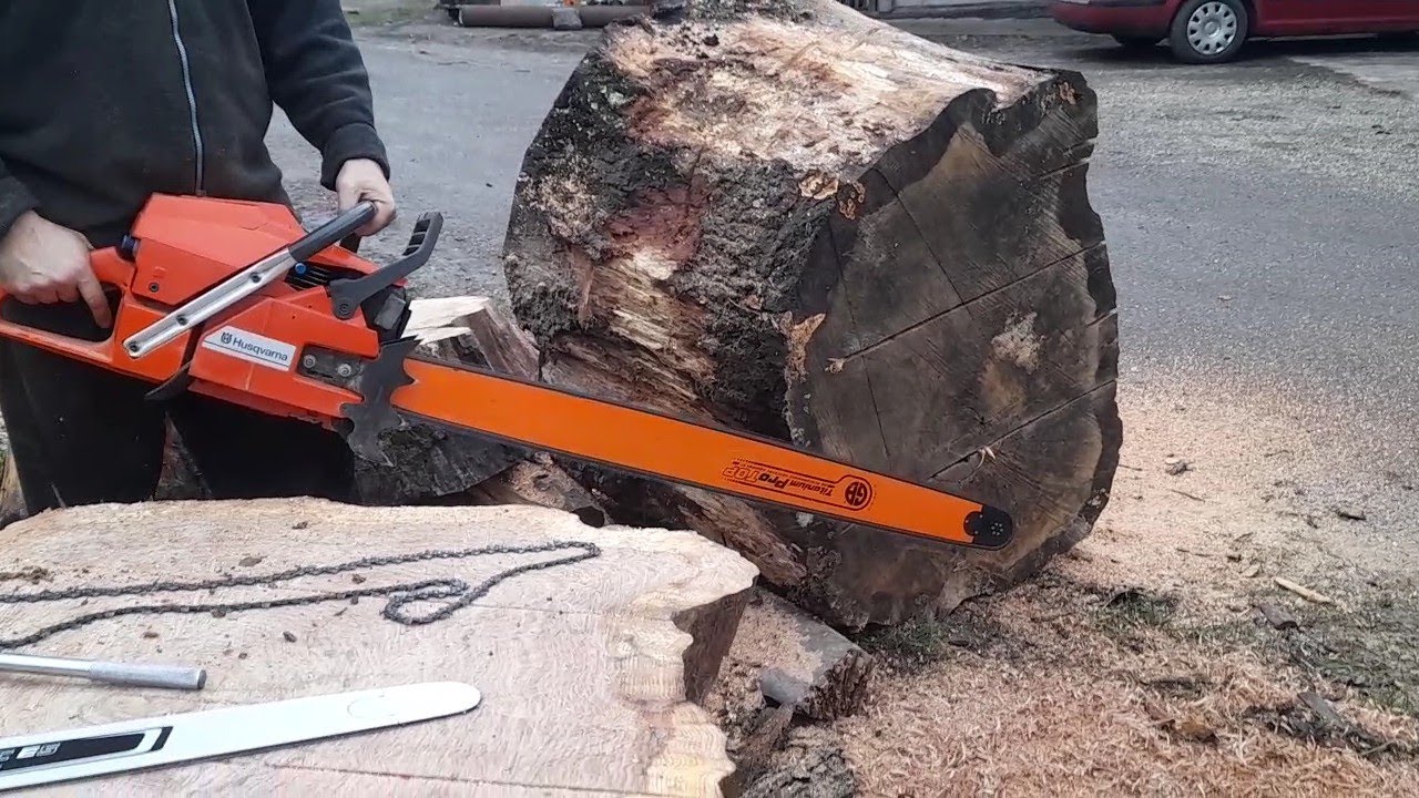 Husqvarna 3120xp & Dolmar Sachs 153 Chainsaw vs big oak log @poparamiro