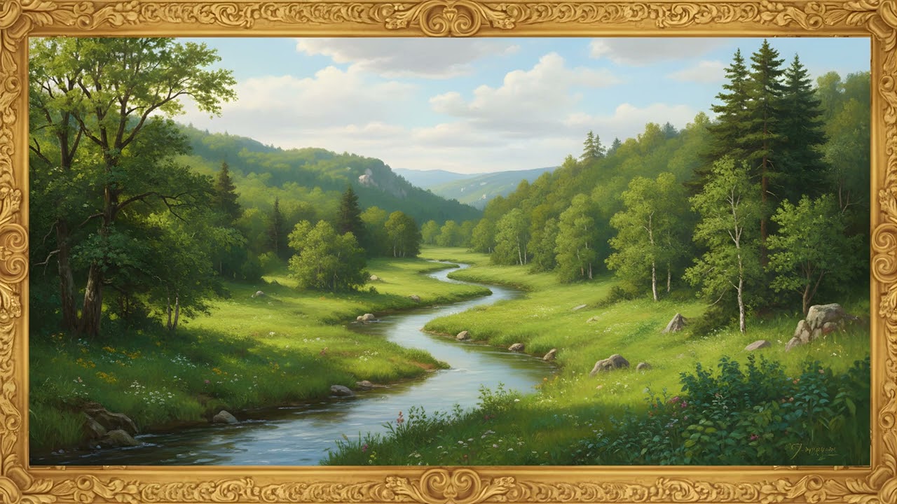 Peaceful Green Valley | UHD 8K Nature Art | 5 Hours Dolby Art Frame TV Neutral Decor