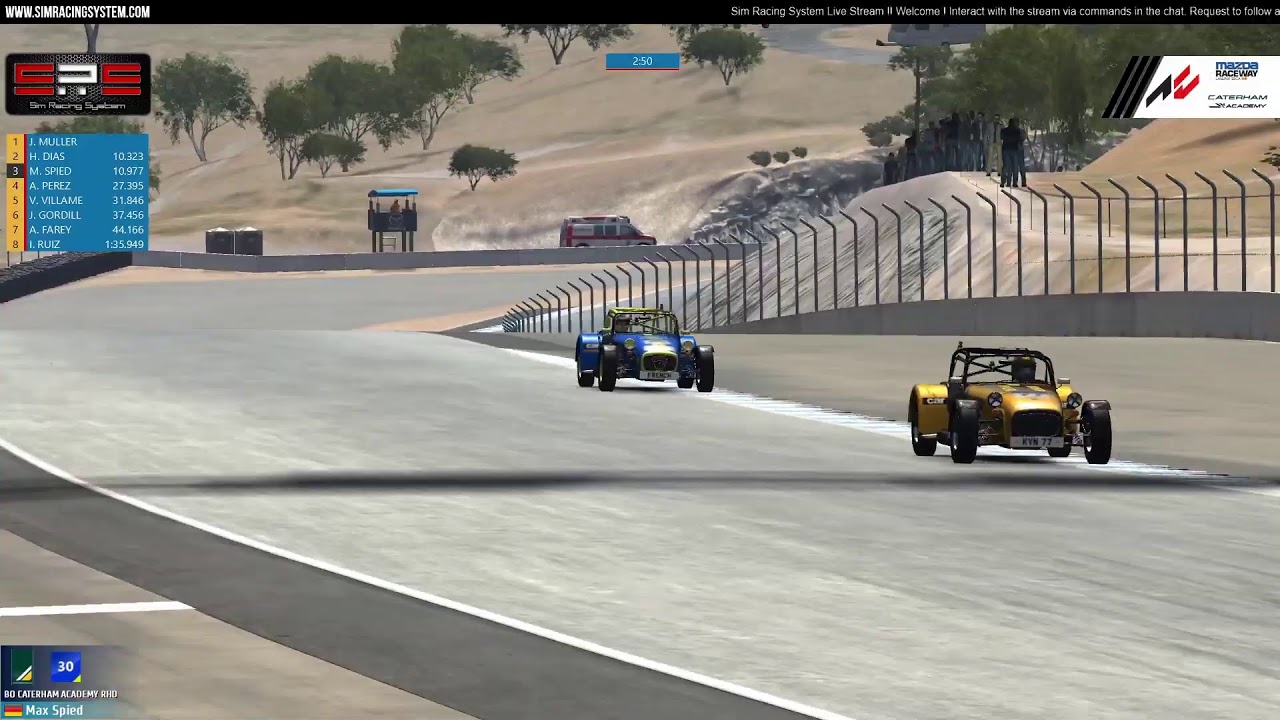SRS Live Now! CaterhamAcademy @ LagunaSeca 23:00GMT 2021-01-19