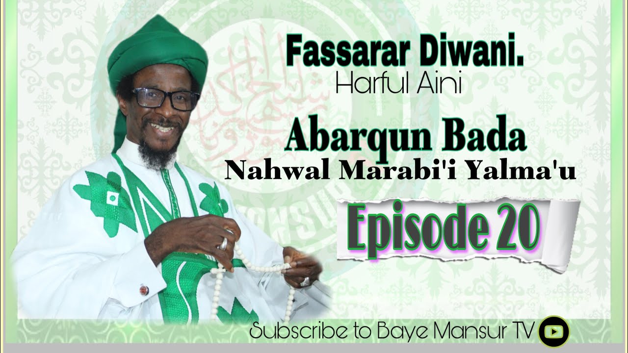 EPISODE 20 ABARQUN BADA /// FASSARAR ABARQUN BADA KASHI NA ASHIRIN (20)