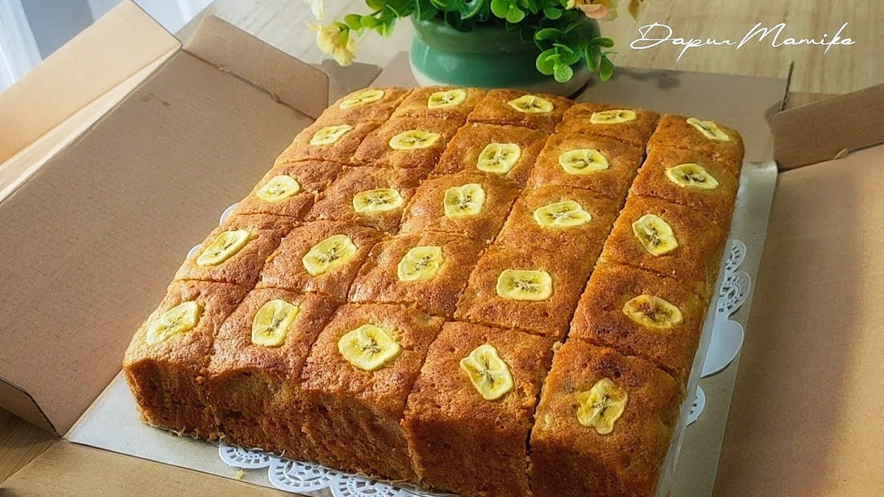 BOLU PISANG PANGGANG 4 TELUR ENAK EMPUK LEMBUT & MOIST BANGET ‼️
